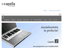 Tablet Screenshot of capella.nl